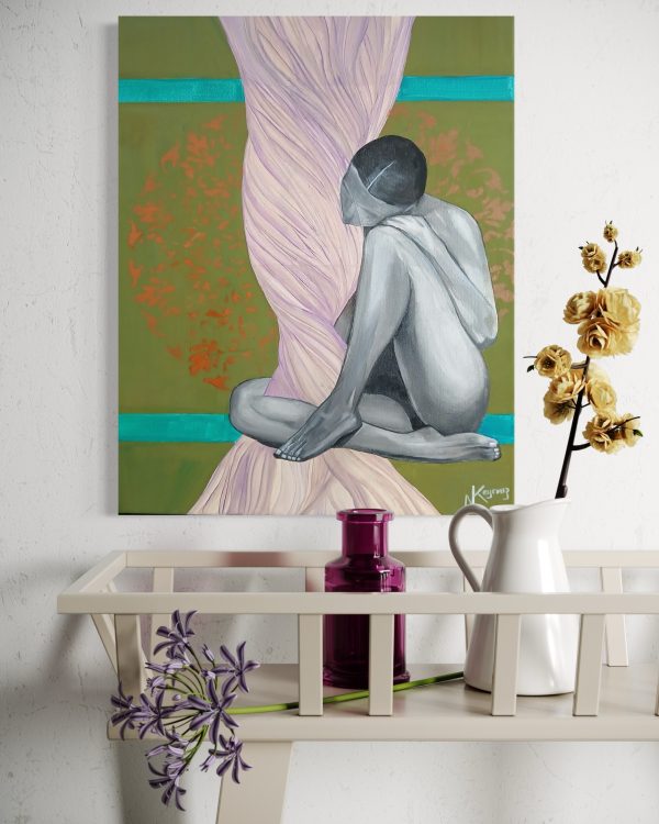 Stretched on Canvas Medium: Acrylic on Canvas Dimensions: 50cm x 40cm.