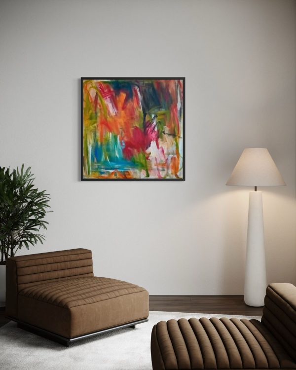 "The Four Seasons" painting. Dimensions 100 x 100 cm. Medium: Acrylic on Canvas