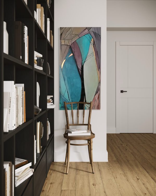 Stretched on Canvas Medium: Acrylic on Canvas Dimensions: 57cm x 118cm.