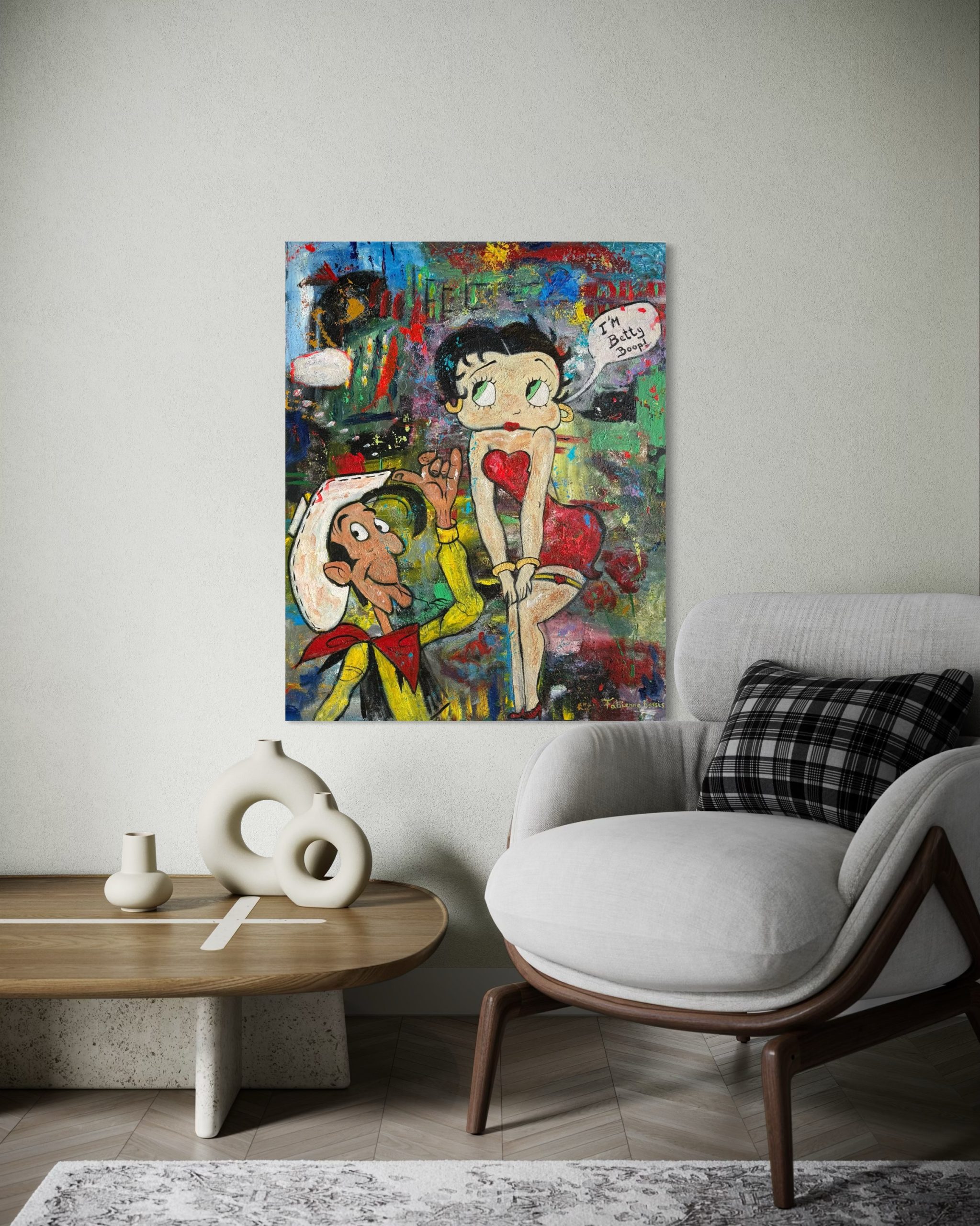 Painting: Acrylic on canvas Year: 2021 Title: And so a star was born Style: Pop Art Dimensions: 100cmx80cm