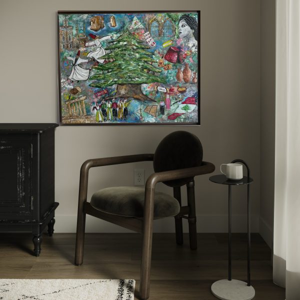 Painting: Acrylic on canvas Year: 2022 Title: Old Lebanon Style: Contemporary Art Dimensions: 100cmx80cm