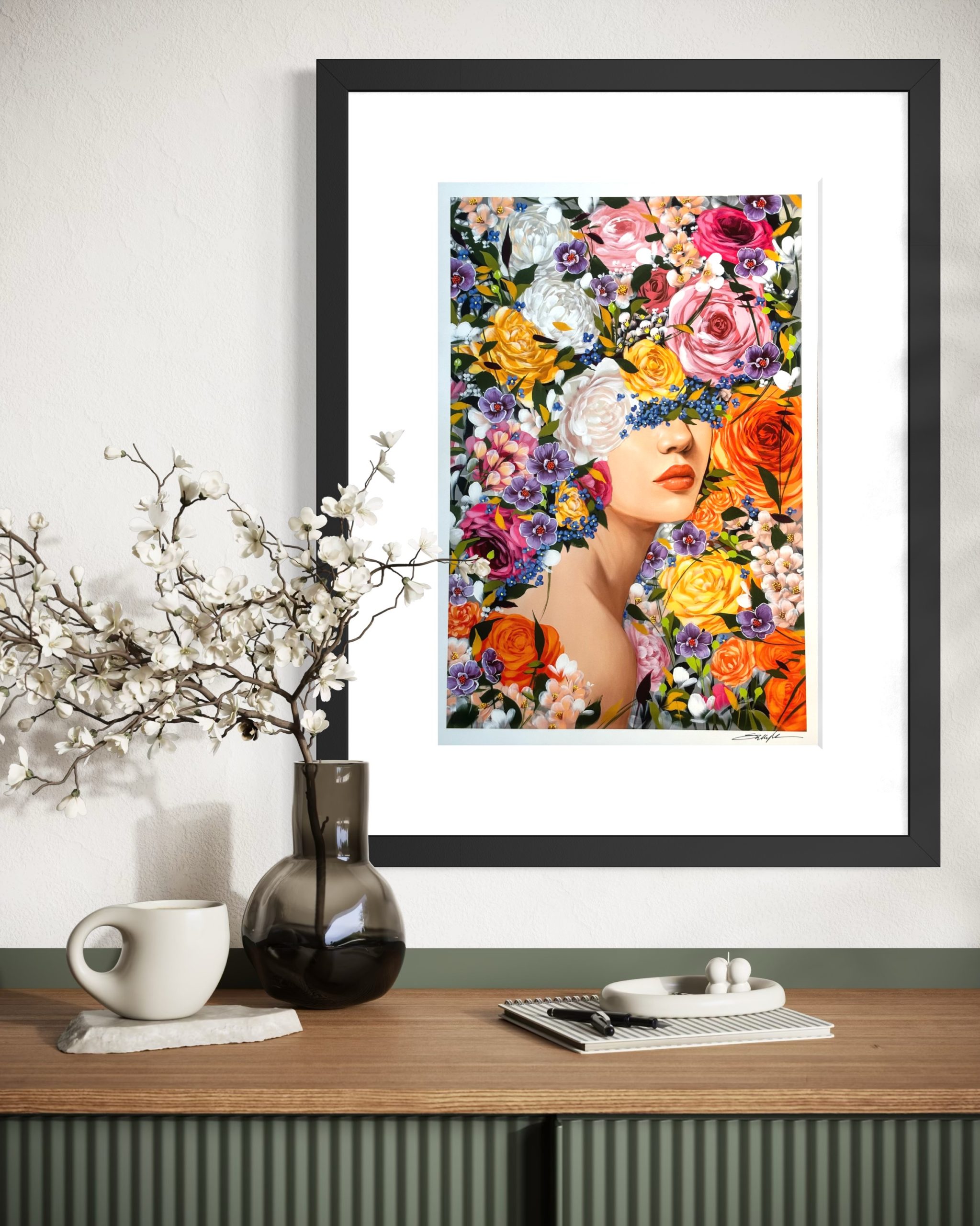 PEACH - Painting Print by SallyK